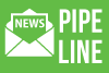 Green box with words "Pipeline" and envelope with "News"