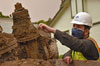 DSRSD Associate Civil Engineer Sean O’Reilly examines corrosion on removed valves.